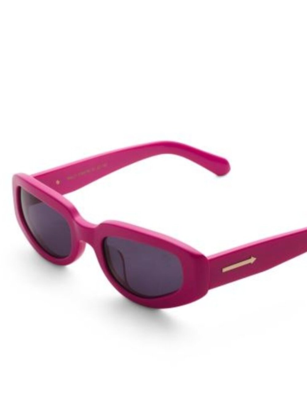 NWT KAREN WALKER 52mm Square Sunglasses Fuchia Pink